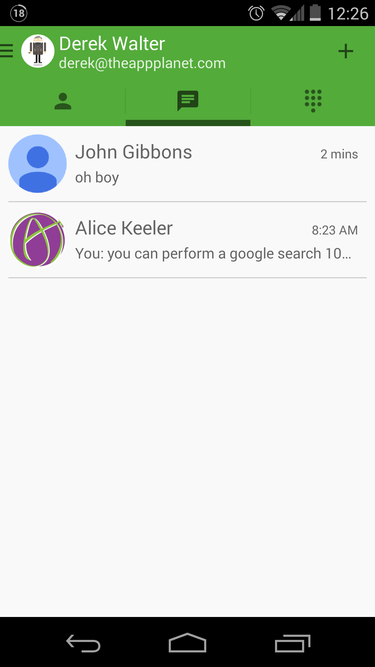 start new google hangouts conversation using gmail