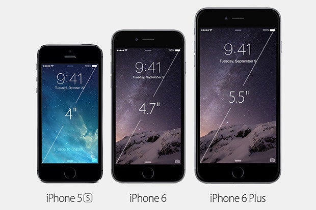 iPhone 5 / 6 / 6 Plus comparison