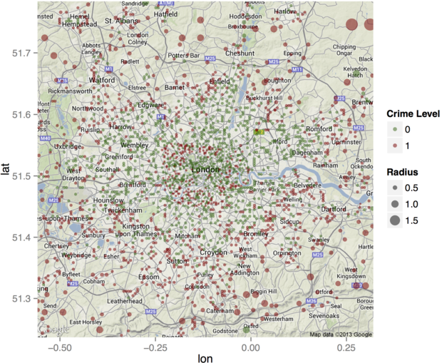 Predicted Crime Hotspots
