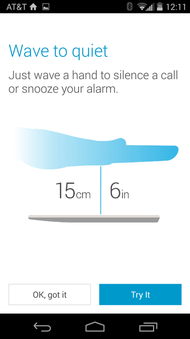 Moto X gestures