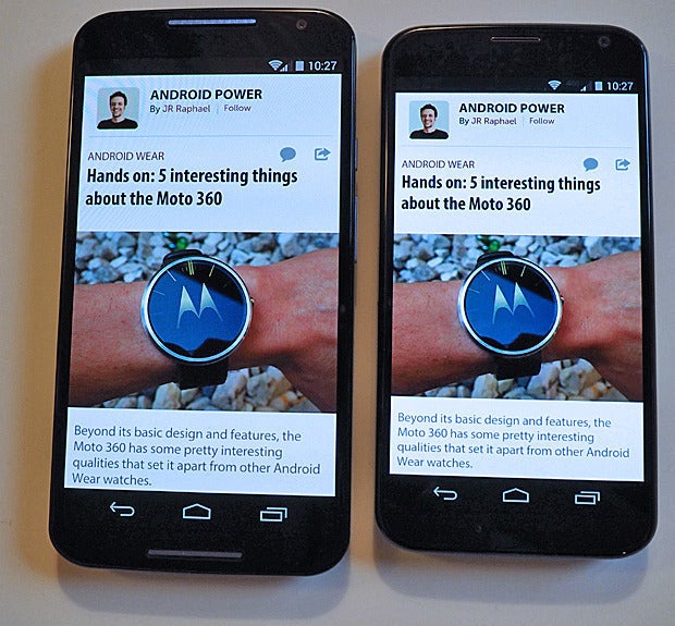 New Moto X vs. Original: Display