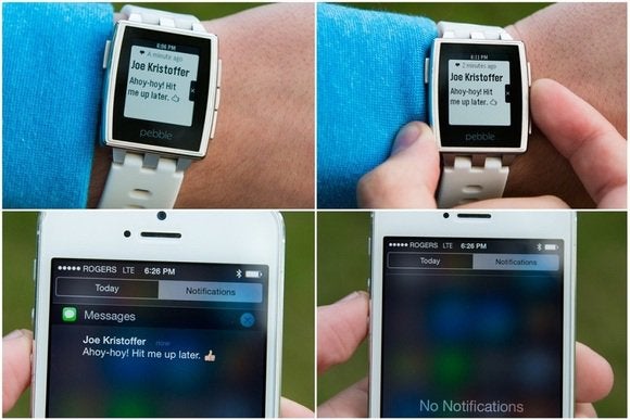 notification center for pebble