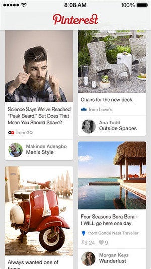 pinterest mobile