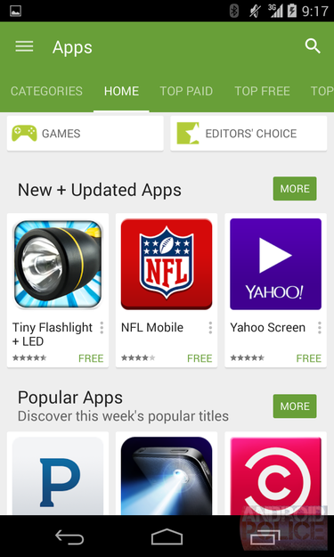 Report: Google Play Store 5.0 gets Material Design ...