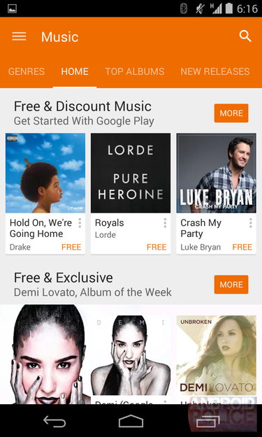 play store music