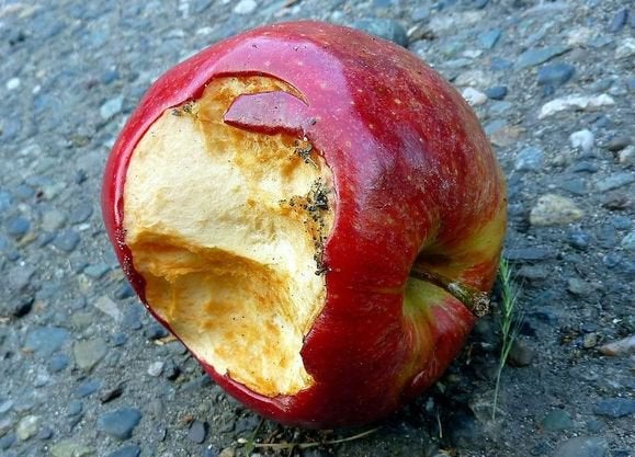 rotten apple