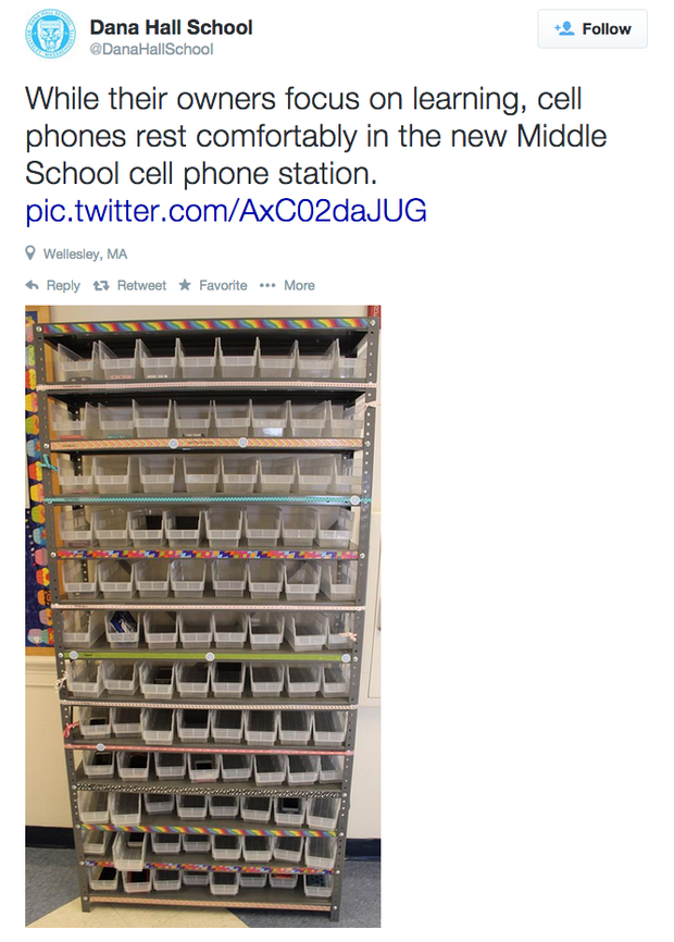 Dana Hall cell phone station