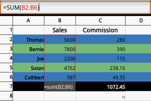 simple spreadsheet android