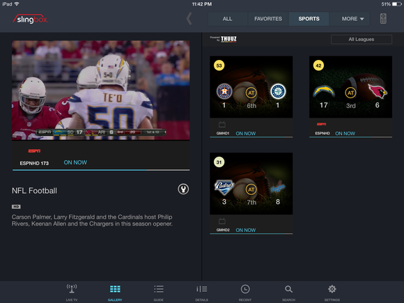 slingtv ipad player
