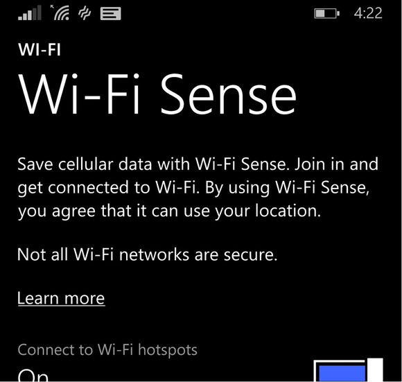 wifi sense crop Microsoft Windows Phone