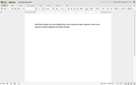 zoho writer