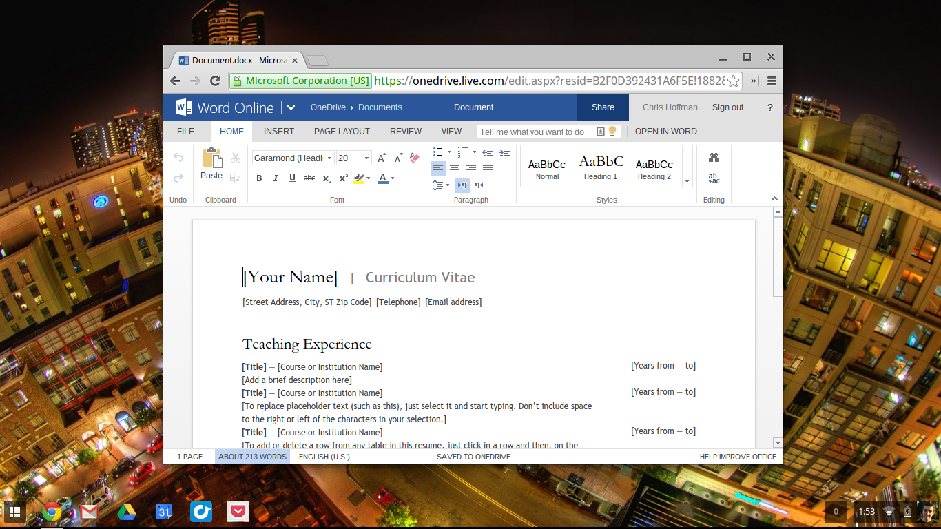 can you get microsoft word on chromebook