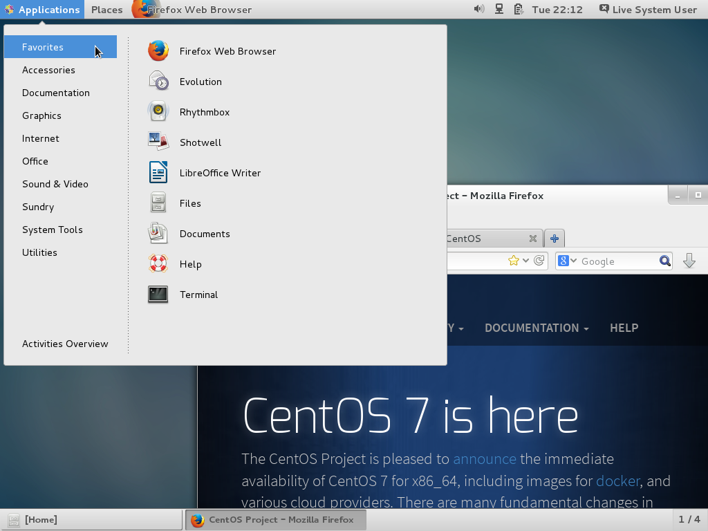 Настройка gnome 3 centos