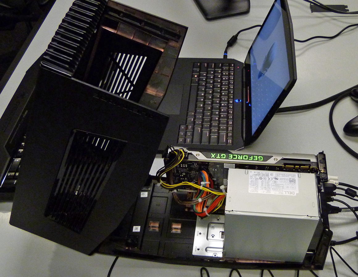 Alienware Graphics Amplifier: Add a desktop video card to a laptop