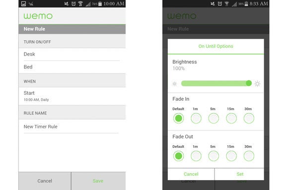 belkin wemo 2up screens