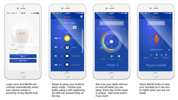BeOn LED smart light bulbs