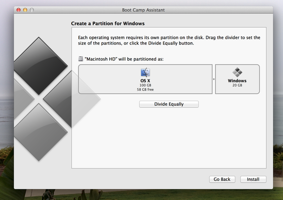 installing windows on mac installer disc could not be found