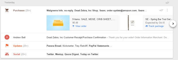 Inbox Google Highlights
