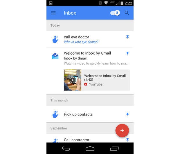 Inbox Google Pinned