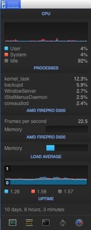 istat cpu menu bigger