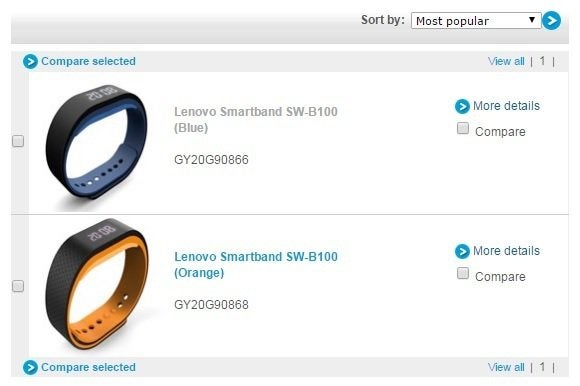 fitness band lenovo