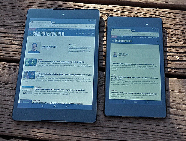 Nexus 9 vs Nexus 7 (front)