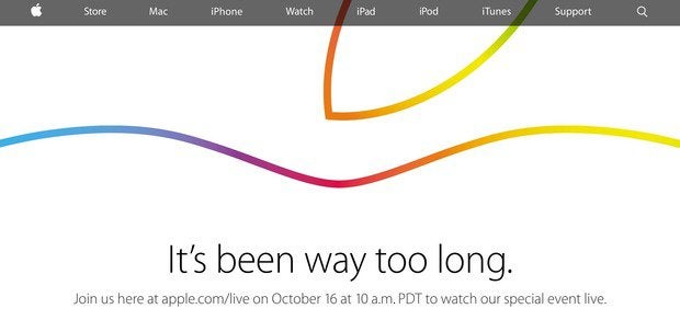 Apple Oct. 16 event webcast notice