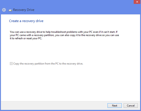 recovery drive 1