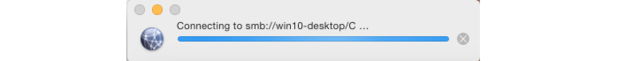 Connecting to windows share.
