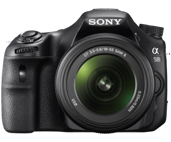sony alpha a85 front