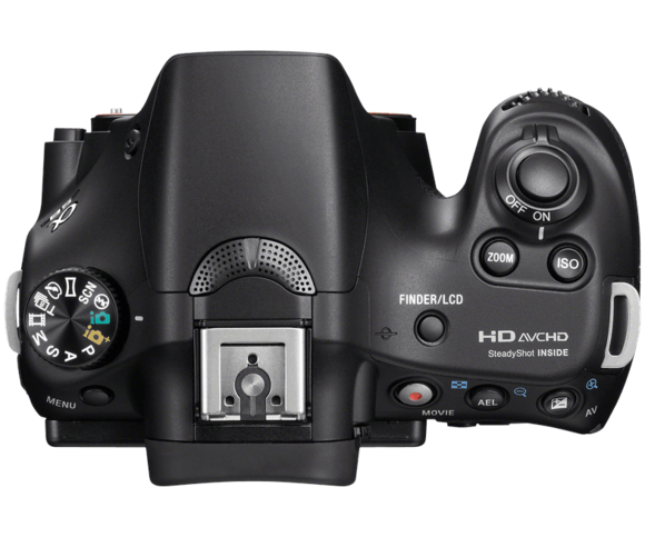 sony alpha a85 top
