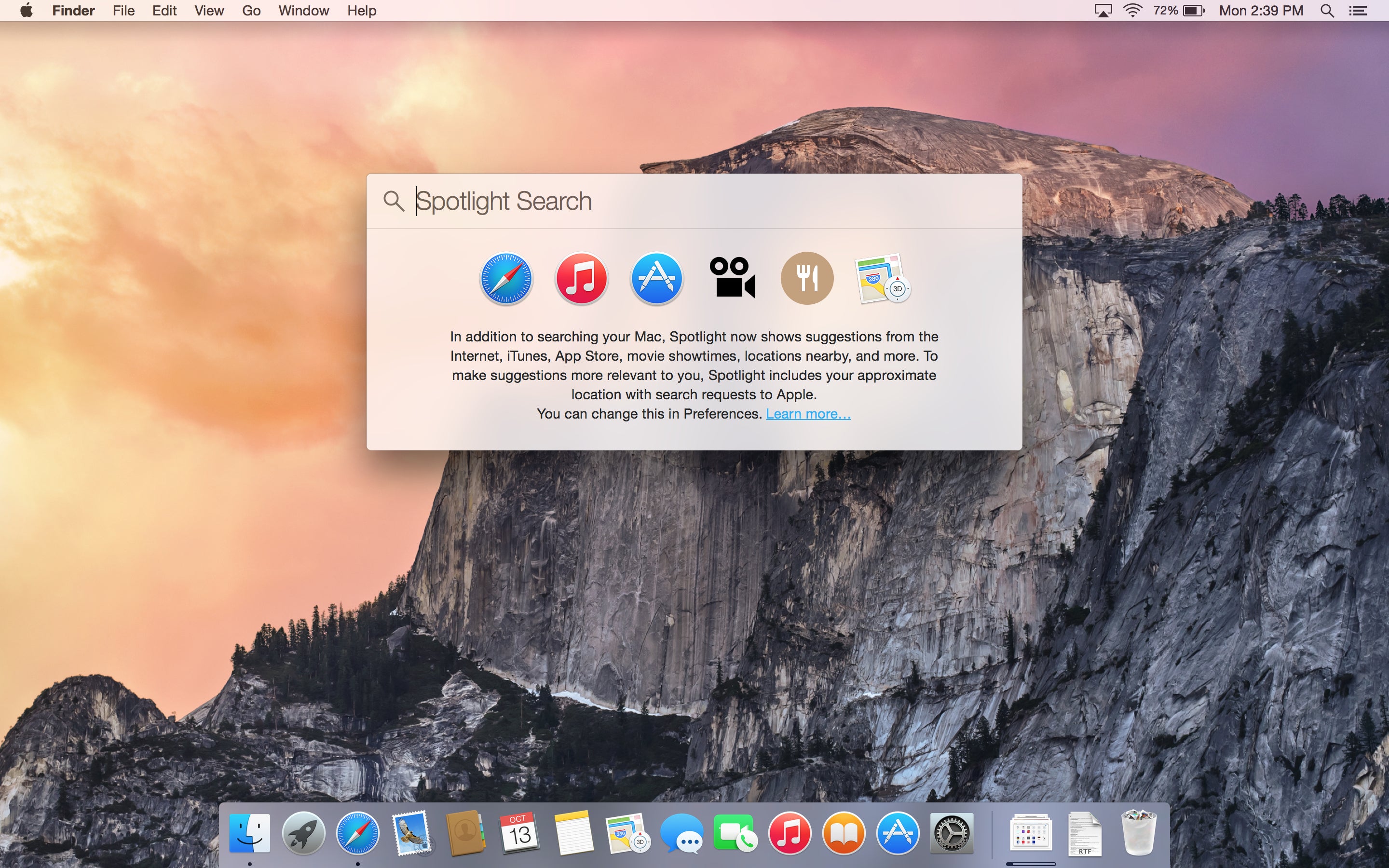 Os X Yosemite Spotlight Gets A New Look And Power To Search Beyond Your Mac Macworld Os X Yosemite Spotlight Gets A New Look And Power To Search Beyond Your Mac Macworld