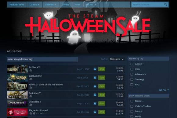 Steam Halloween Sale