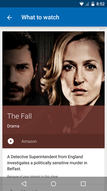 what to watch google now