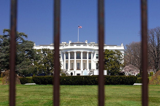white house fence