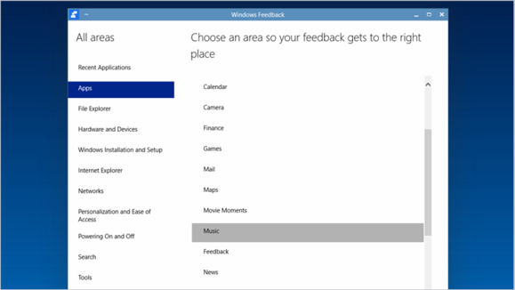 windows 10 feedback app
