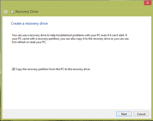 windows 8 recovery drive Microsoft
