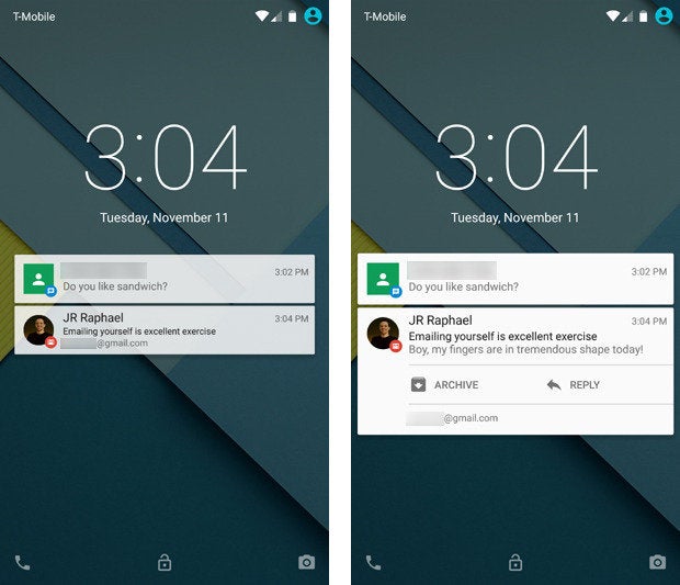 android 50 lollipop lock screen