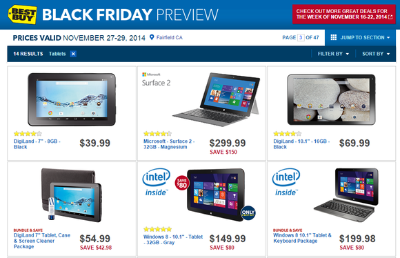best buy black friday tablets
