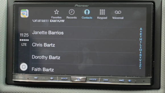 carplay contacts