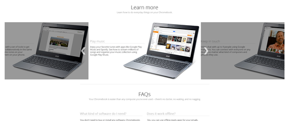 chromebook landing page amazon