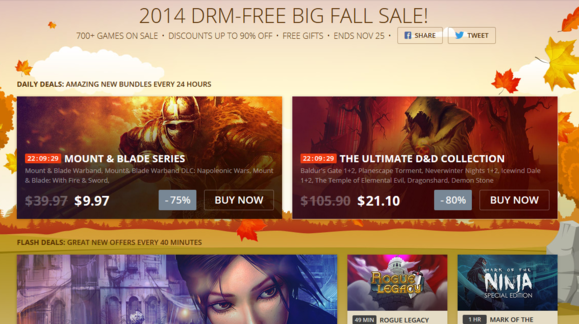 GOG Fall Sale