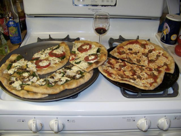 google caption pizza