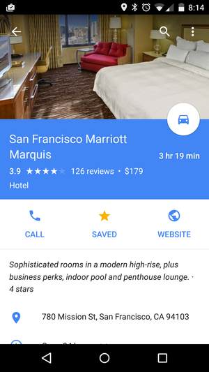google maps marriott