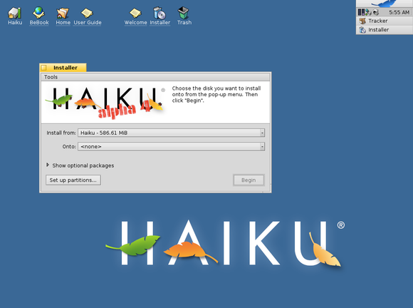 Haiku os установка с флешки