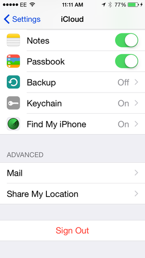 icloud ios