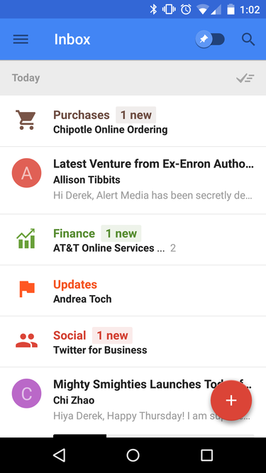 inbox bundled