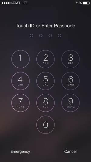 ios passcode