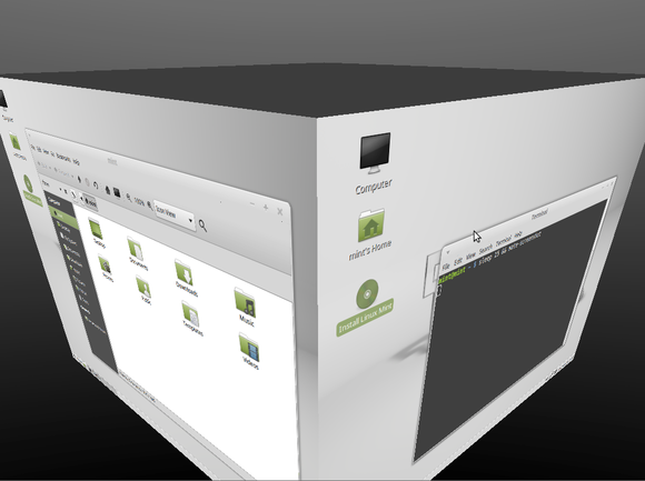 linux mint 17.1 mate compiz desktop cube