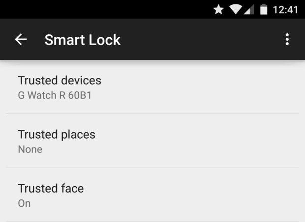 lock screen smart lock